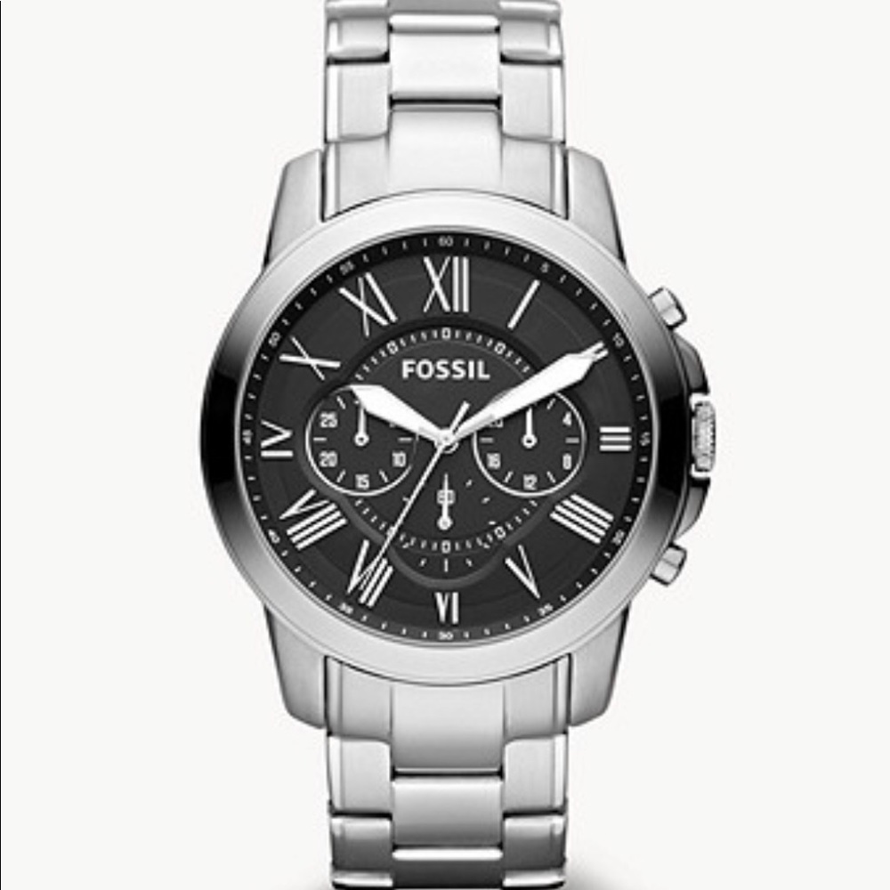 *like new* stainless steel fossil watch